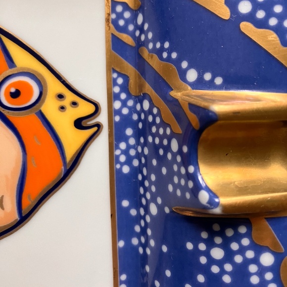 VINTAGE HERMÈS PARIS FISH Ashtray/Change Tray - Picture 4 of 14